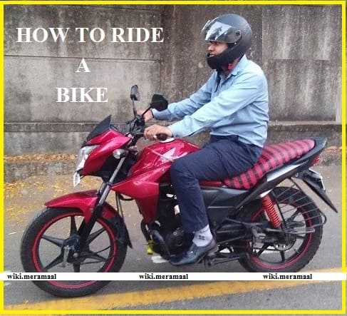 how to drive a bike
